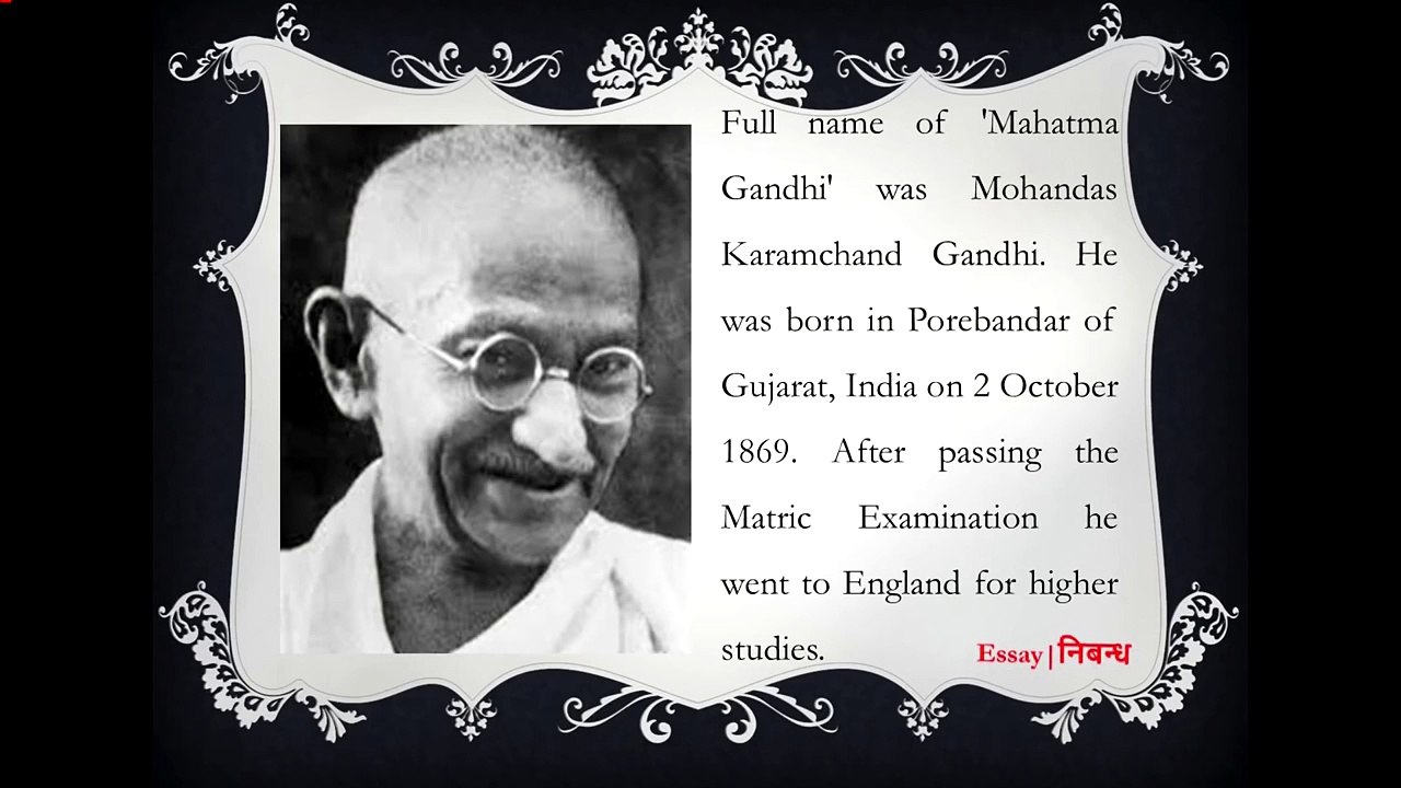 write biography of mahatma gandhi