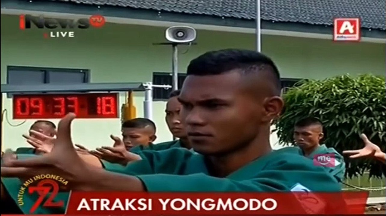 Atraksi Beladiri Yongmodo Ditampilkan Prajurit TNI