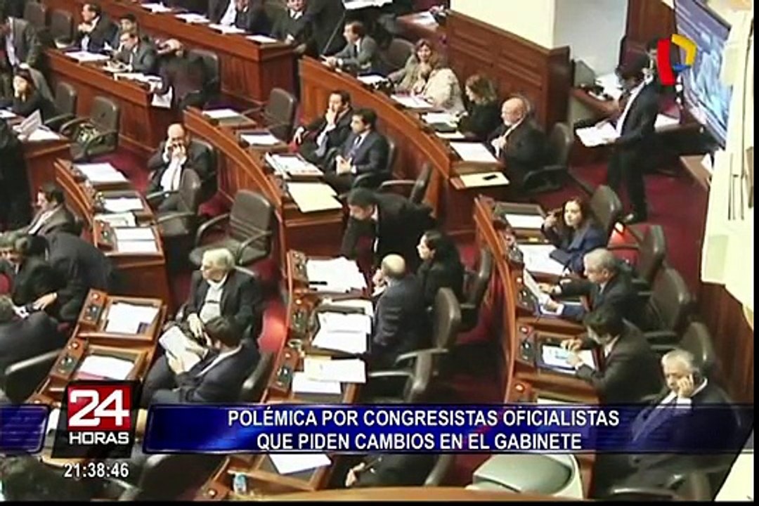 Polémica por congresistas oficialistas que piden cambios en el Gabinete