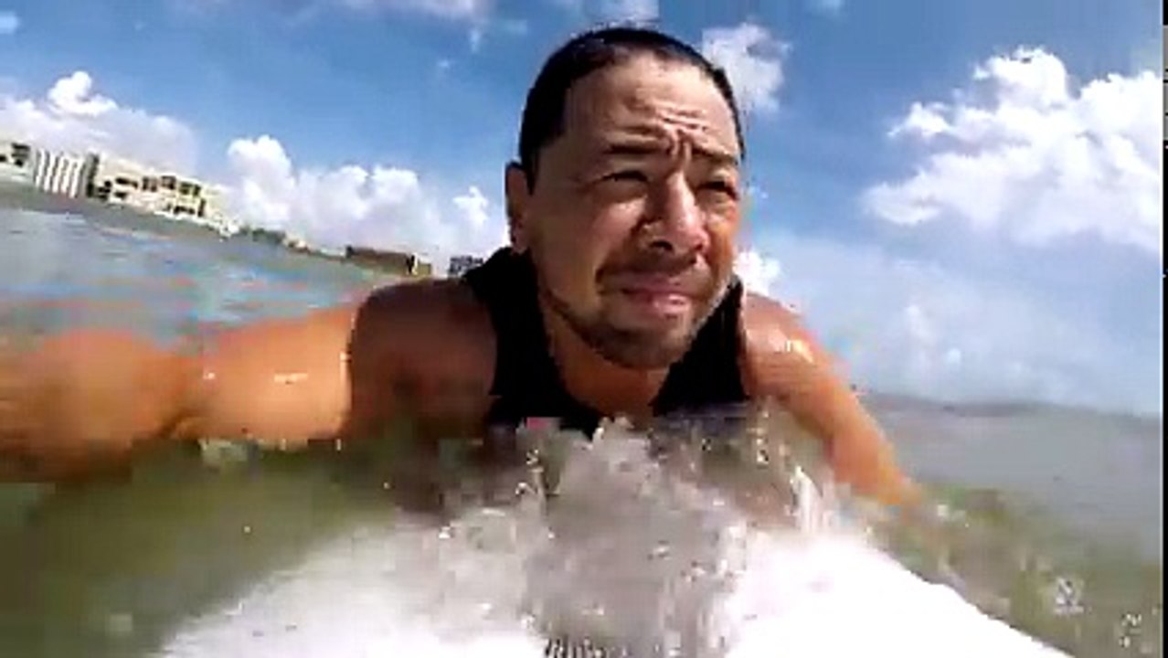 Amazing GoPro footage of Shinsuke Nakamura surfing