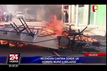 Descargar video: Juliaca: pobladores asesinaron a joven tras discusión