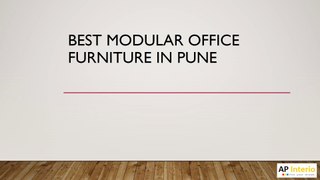 Best Modular Office Furniture in Pune | AP Interio