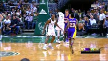 February 10, 2017 Lakers vs. Bucks Lou Williams Breaks Khris Middletons Ankles And Makes