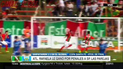 Copa Santa Fe- Atl. Rafaela 1 x1 SP Las Parejas (quartas final)