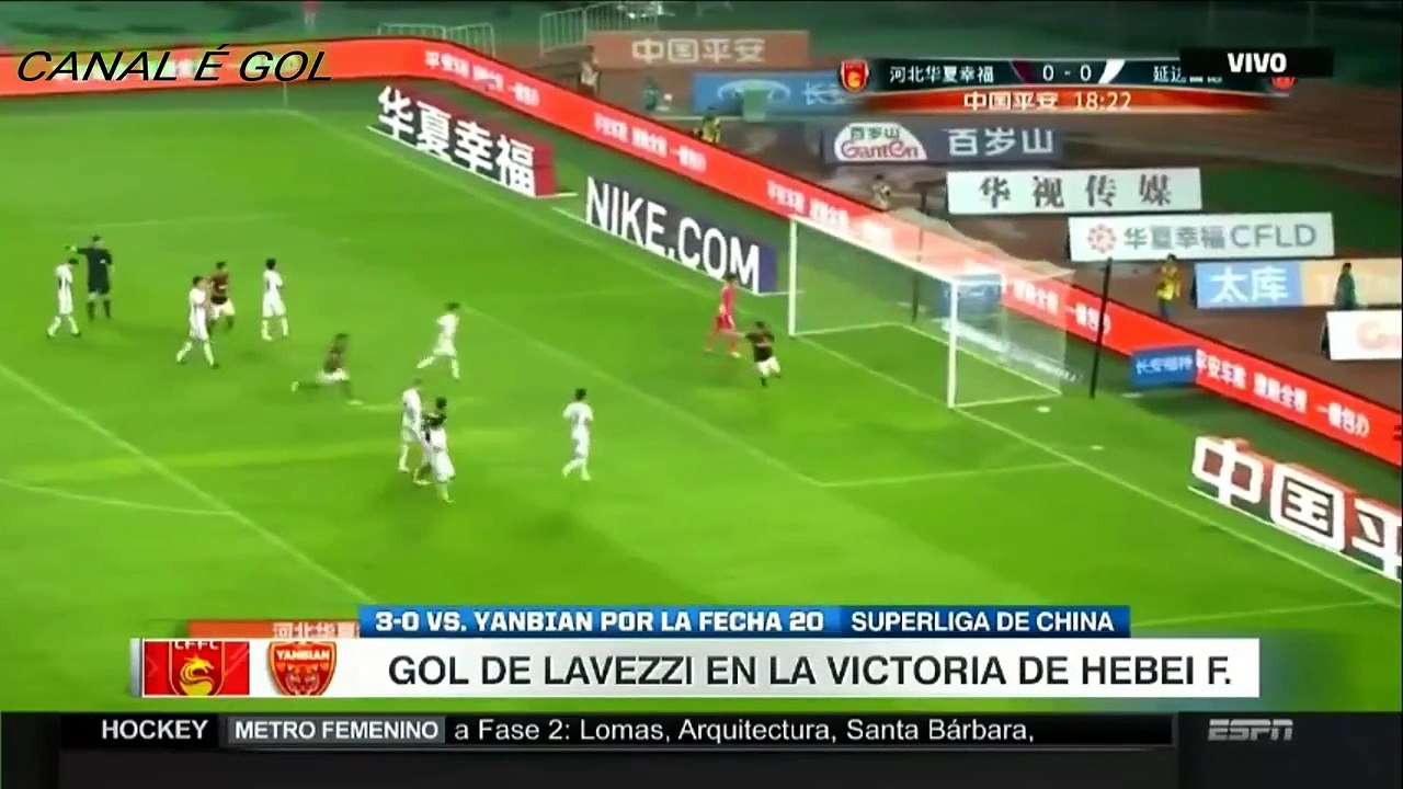 Futebol Superliga da China ( Gol de LAVEZZI)