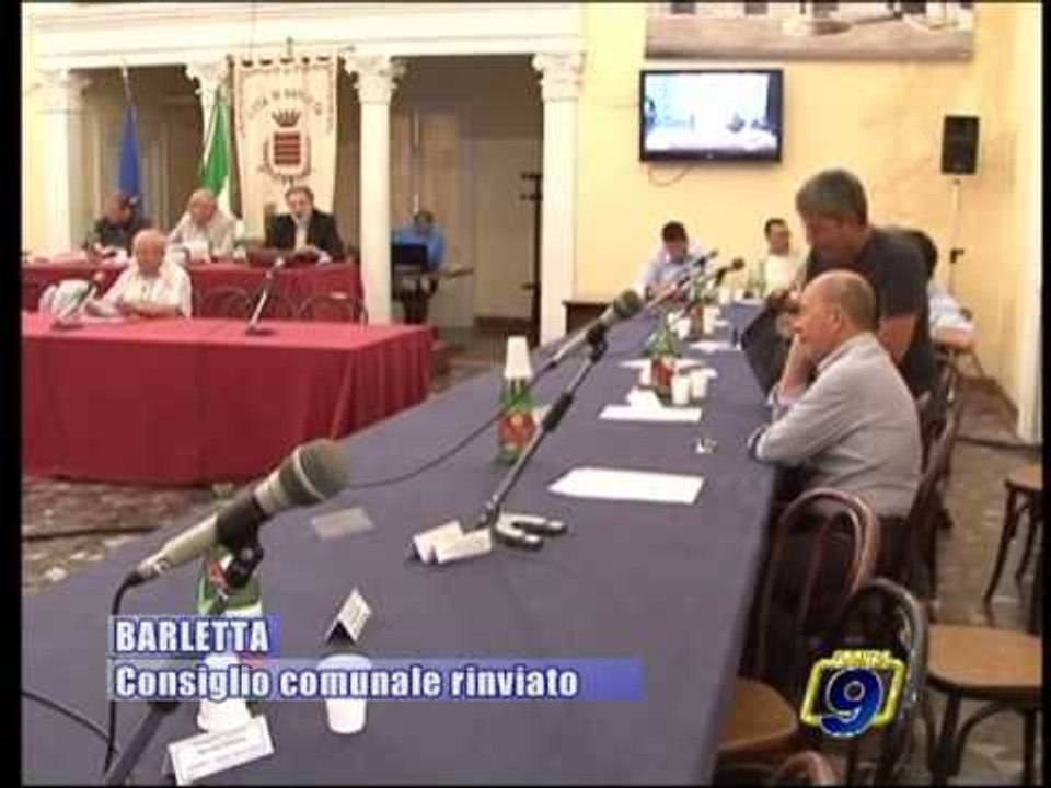 BARLETTA | Consiglio Comunale rinviato