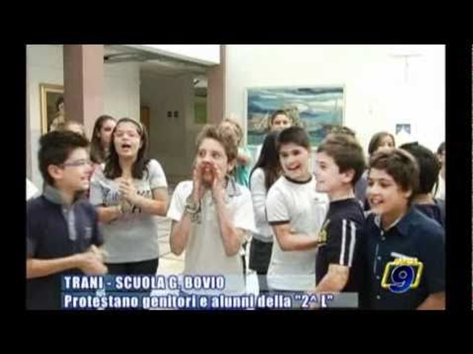 TRANI | Scuola G. Bovio: protestano genitori e alunni della 2^L