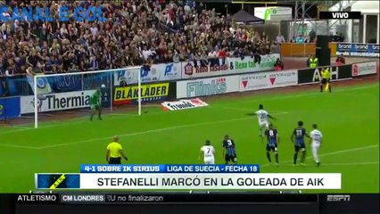 Liga da Suecia- AIK 4X1 SIRIUS (Goleada com gol de STEFANELLI)