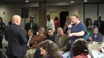 An angry constituent confronts Tom MacArthur (NJ) at a town hall