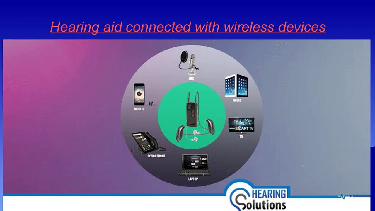 Hearing aid connected with wireless devices
