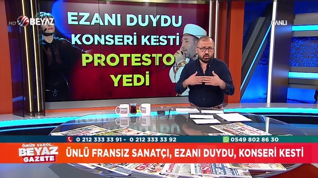 Ünlü Fransız sanatçı; ezanı duydu, konseri kesti