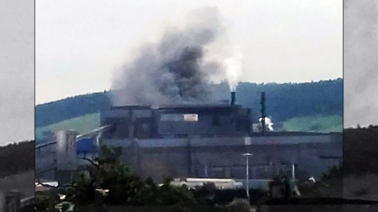 Nueva nube contaminante en ArcelorMittal en Tabaza, Carreño, Asturias