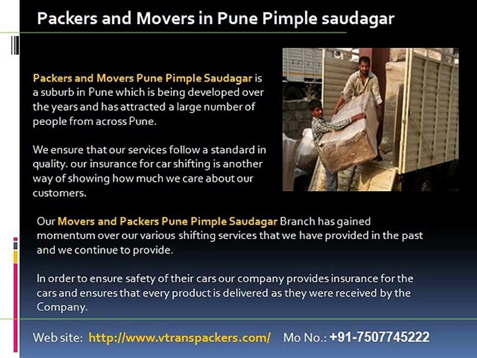 Packers and Movers Pune Pimple saudagar | Movers and Packers Pune Pimple saudagar