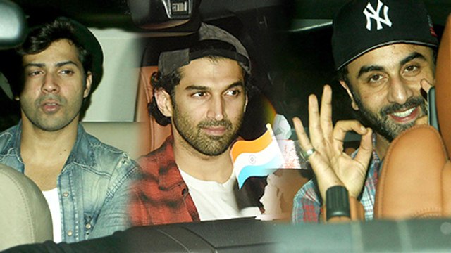 Ranbir Kapoor, Varun Dhawan, Aditya Roy Kapur & More Celebs At Bareilly Ki Barfi Screening
