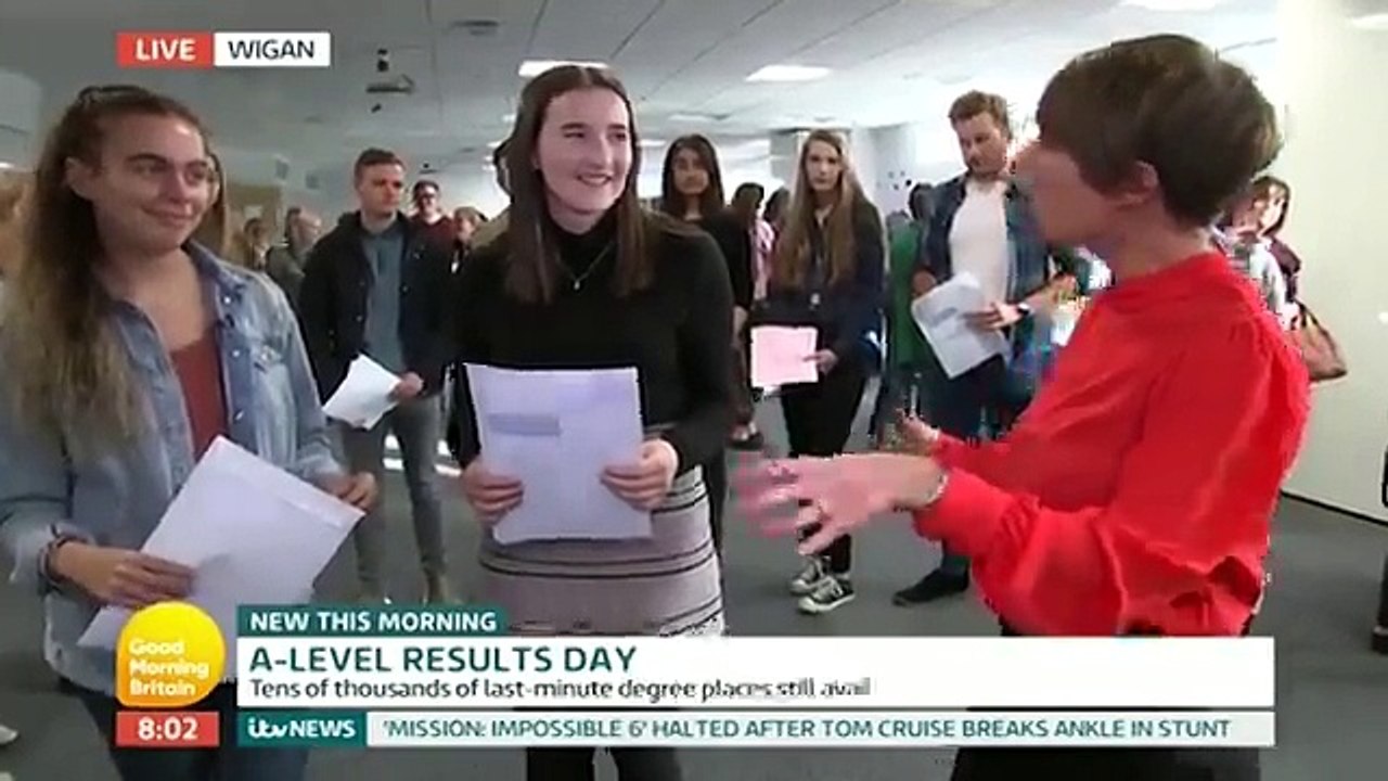 Celebrating A level student spotted sipping from his flask