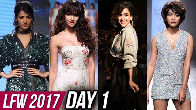 Lakme Fashion Week 2017 DAY 1 Disha Patani, Sanya Malhotra ,Sonal Chauhan, Sayani Gupta