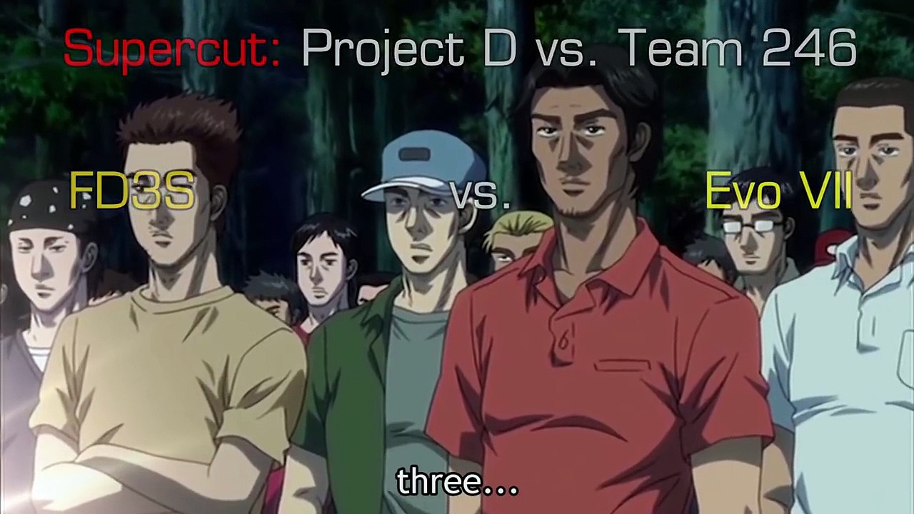 Initial D: Fifth Stage FD3S vs. Evo VII [SUPERCUT]