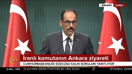 Cumhurbaşkanlığı Sözcüsü Kalın"dan  Donanma Komutanı Veysel Kösele açıklaması