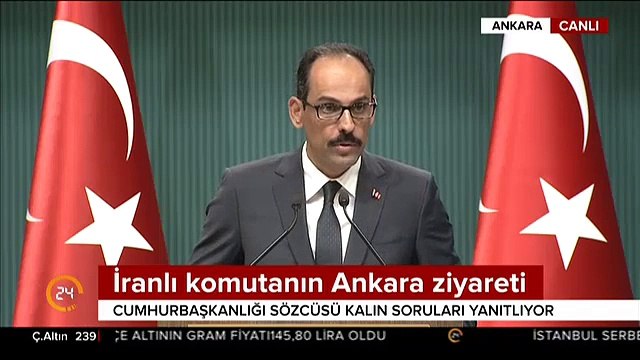 Cumhurbaşkanlığı Sözcüsü Kalın dan Donanma Komutanı Veysel Kösele açıklaması