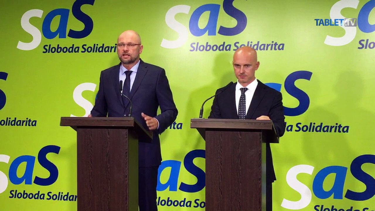 ZÁZNAM: Reakcia strany Sloboda a solidarita na odstúpenie ministra Plavčana