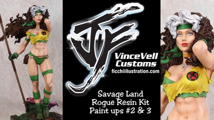 Savage Land Rouge Kit Paint Ups 2 3