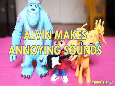 ALVIN MAKES ANNOYING SOUNDS SULLEY APPLEJACK , Toys BABY Videos, MONSTER UNIVERSITY , DISNEY PIXAR, ALVIN AND THE CHIPMU