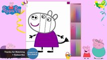 Color para colorear Sorteo cómo marcadores páginas cerdo para con cebra Peppa zoe |