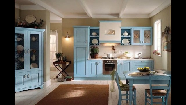 Birbirinden Güzel 2018 Model Country Tarzı Mutfak Dolapları Modelleri