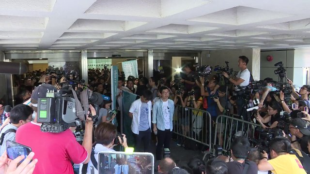 A prisión líderes de “revolución de los paraguas” de Hong Kong