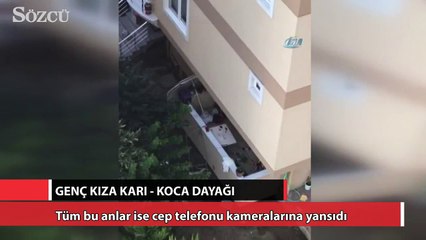 Genç kıza karı-koca dayağı kamerada