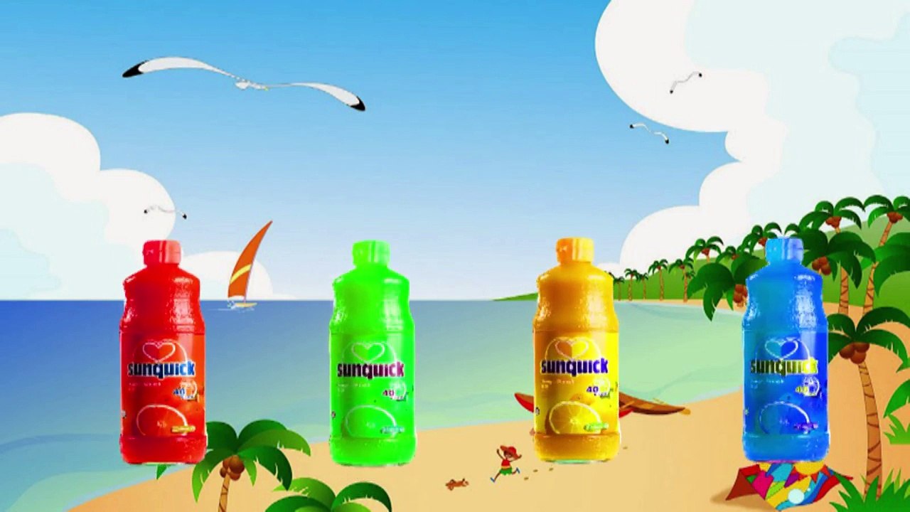 Wrong Head Sunquick juice Masha & Bear Doremon Mouse Mickey - Finger Family Song&Learn Colos For Kid