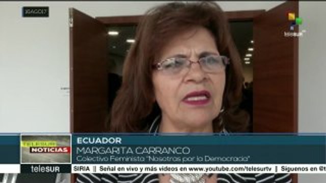Ecuador: organizaciones trabajan en ley contra la violencia de género