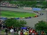 GP Canada 1990: Sorpassi di Alboreto e Larini a Grouillard, di Larini a S. Nakajima e di De Cesaris ad Alliot