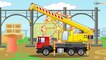 JCB Video for children JCB Excavator and Truck w Crane Real Diggers Trucks Cartoon for Kids