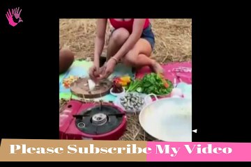 Village Girl Sour Fried fishes with Khmer ingredients Village