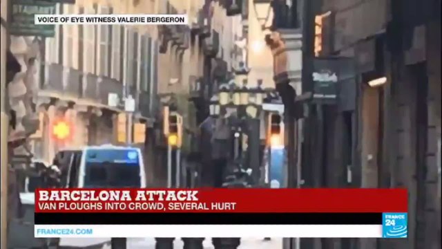 Barcelona Attack: Eyewitness describes chaotic scenes after van ploughs into crowd