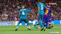 الشوط الثاني مباراة ريال مدريد و برشلونة 3-1 السوبر الاسباني 2017