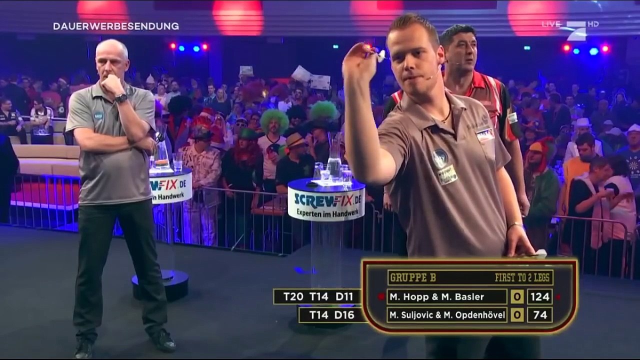 Die Promi Darts WM 2017: Max Hopp&Mario Basler...