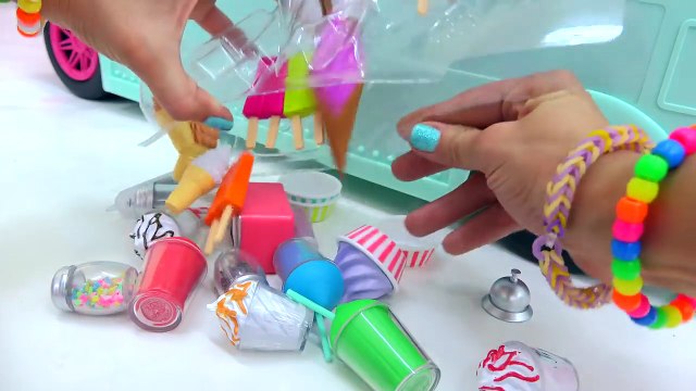 American Girl Doll Serves My Little Pony Derpy + Shopkins Food At Ice Cream Truck