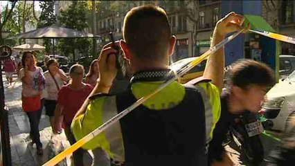 Center of Barcelona evacuated as police cordon off area after attack