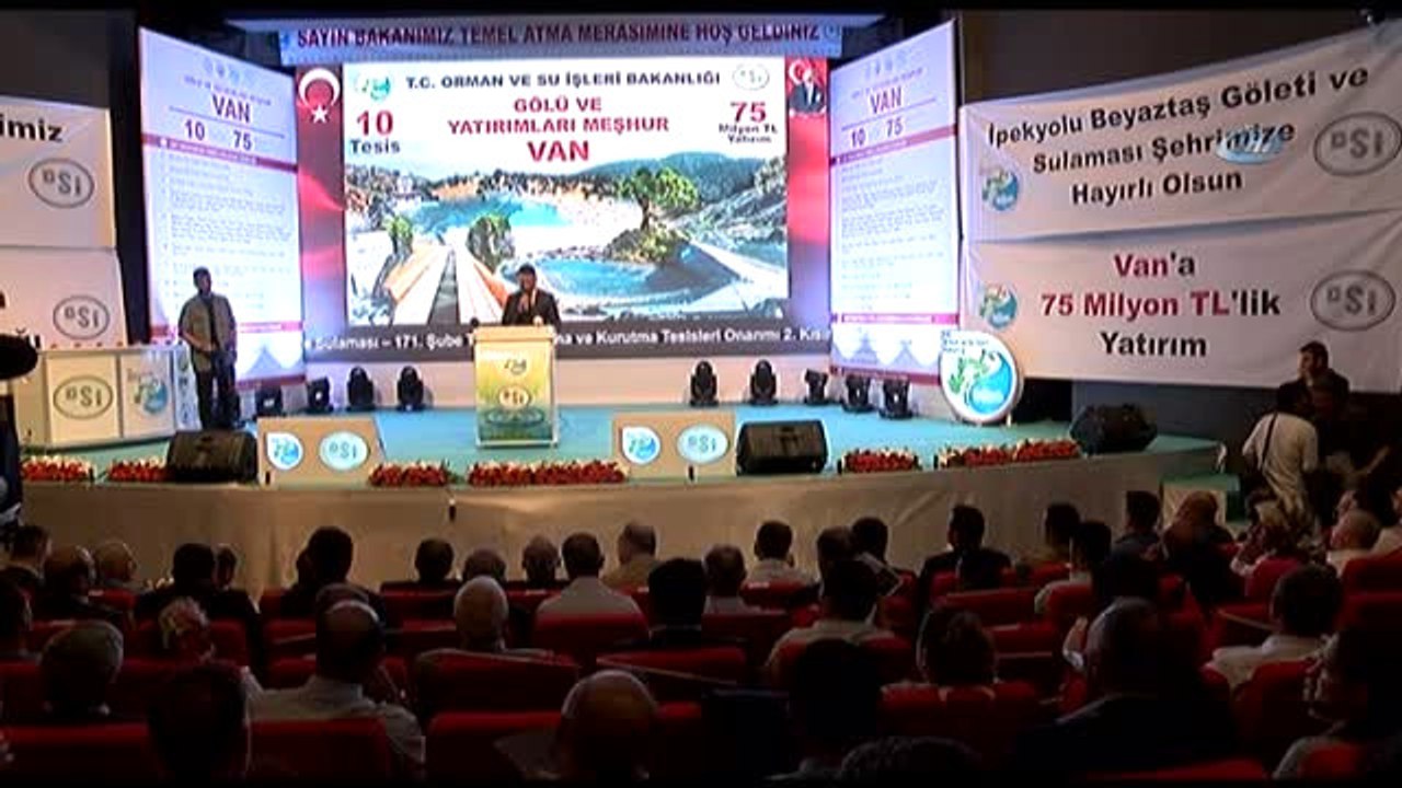 Bakan Veysel Eroğlu, 10 Tesisin Temel Atma Törenine Katıldı