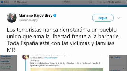 Rajoy: Los terroristas nunca derrotarán a un pueblo unido que ama la libertad