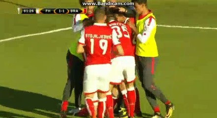 Paulinho Goal FH Hafnarfjorur (Ice) 1-1 Sporting Braga (Por) 17.08.2017