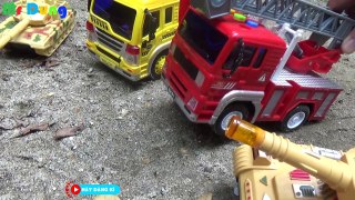 Xe ô tô tải cùng người nhện giải cứu các xe con đồ chơi trẻ em C34 Mr Dung