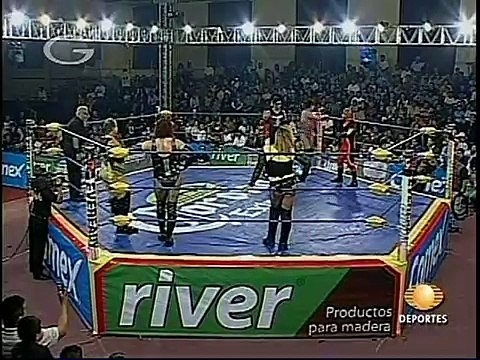 AAA-Sin Limite 2009.06.17 Ecatepec 02 El Gato Eveready, Pimpinela Escarlata & Ultimo Gladiador vs. Pasion Crystal, Polvo de Estrellas & Yuriko