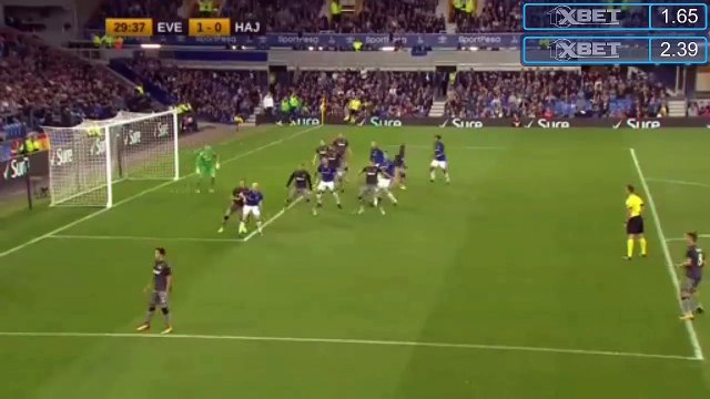 Michael Keane Goal - Everton vs Hajduk Split 1-0 - EUROPA LEAGUE 17-18 - 17.08.2017