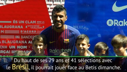Transferts - Paulinho présenté au Camp Nou