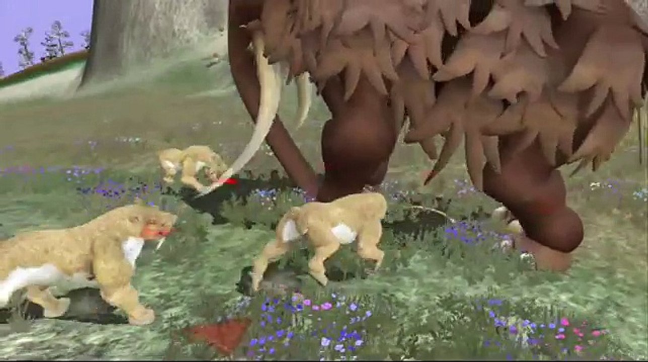 Saber Toothed Tiger Pride vs Woolly Mammoth