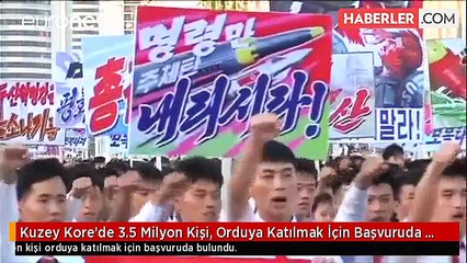 Kuzey Kore'de 3.5 Milyon Kişi, Orduya Katılmak İçin Başvurud