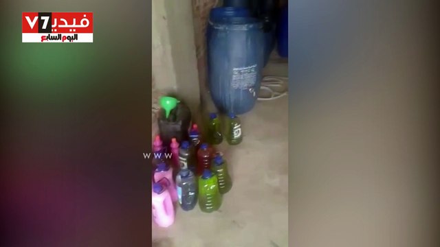 ضبط 2 طن منظفات صناعية بدون بيانات داخل مصنع بدون ترخيص بكفر الزيات